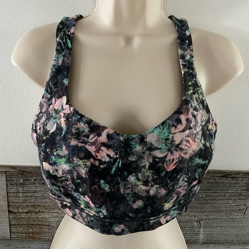 Lululemon Free To Be Serene Bra Dappled Daze Multi SIZE 12